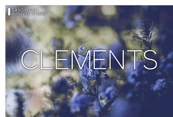 Clements: A Modern Sans Serif Font for Web Design