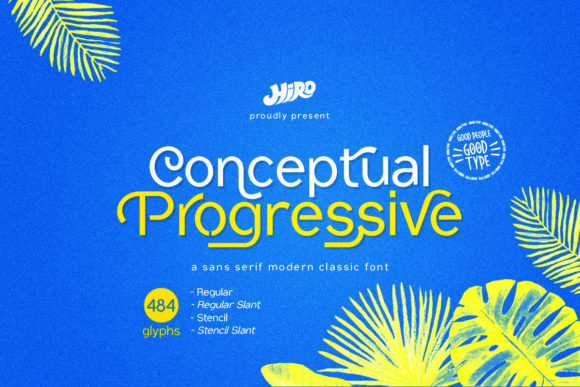 Conceptual Progressive: The Minimal Sans Serif Typeface for Modern Brands