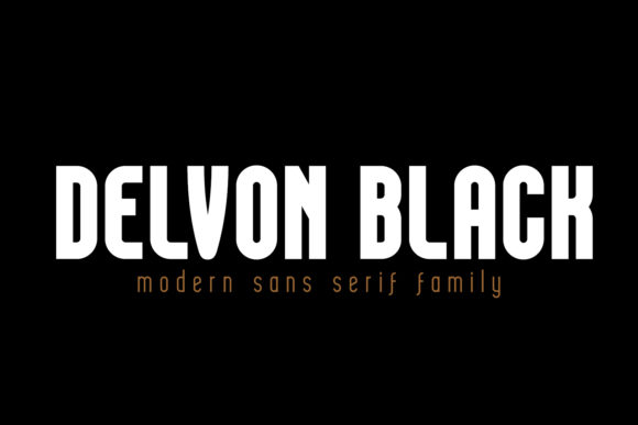 Delvon Black: A Bold Typeface for Modern Brands