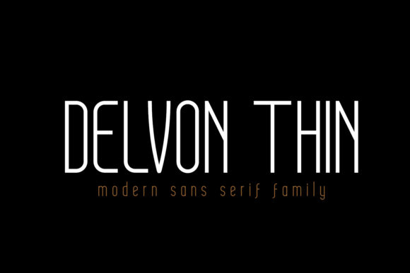 Delvon Thin: A Minimal Sans Serif for Modern Web Design