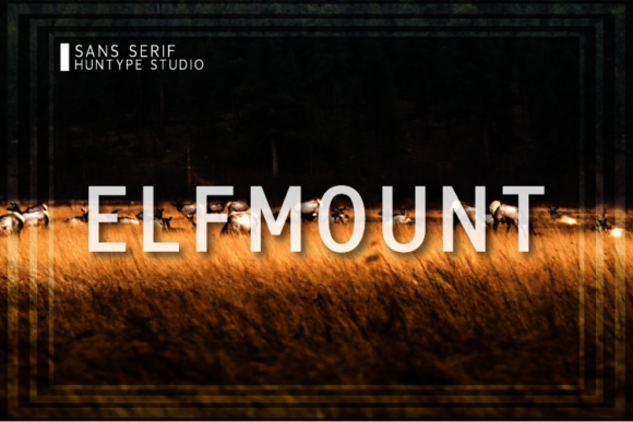 Elfmount: A Tall Sans Serif Font for Modern Branding