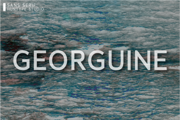 Georguine: A Refined Sans Serif Typeface for Modern Editorial Design
