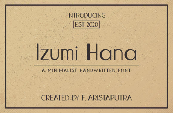 Izumi Hana: A Minimal Sans Serif for Modern Campaigns