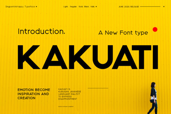 Kakuati: A Strong Sans Serif Font for Makers