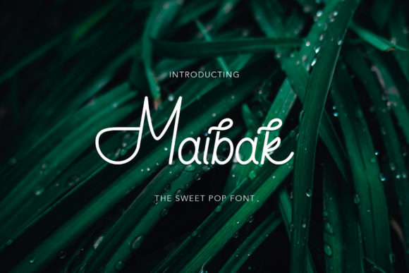 Maibak: A Flowing Sans Serif for Modern Campaigns