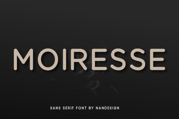 Moiresse: A Neat Round Sans Serif Typeface for Editors