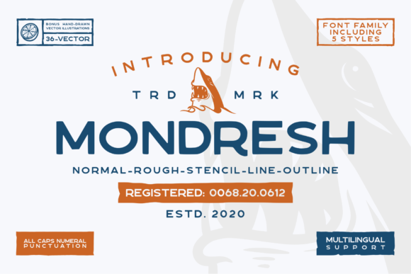Mondresh: The Rugged Sans Serif Font for Bold Marketing