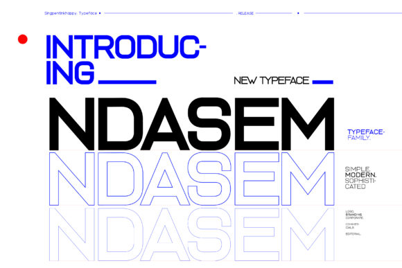 Ndasem: A Modern Sans Serif Typeface for Editors