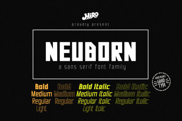 Neuborn: A Bold Typeface for Modern Editorial Design