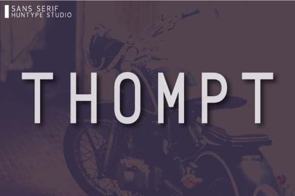 Thompt: A Bold Sans Serif Font for Crafters