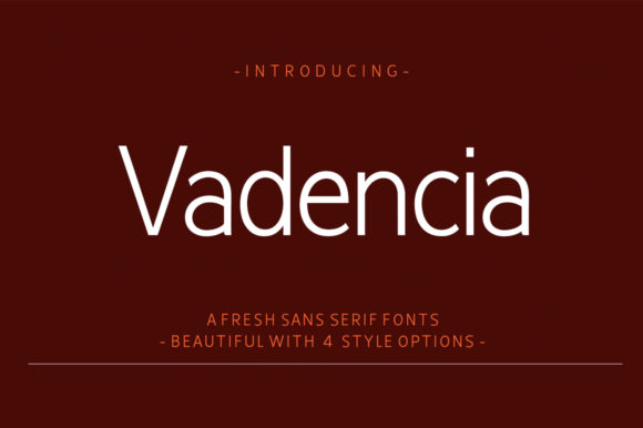 Vadencia: A Classy Sans Serif Font for Luxury Branding