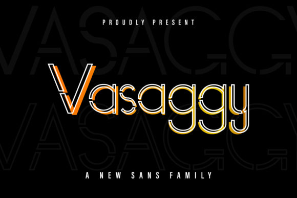 Vasaggy Font for Handmade Product Design